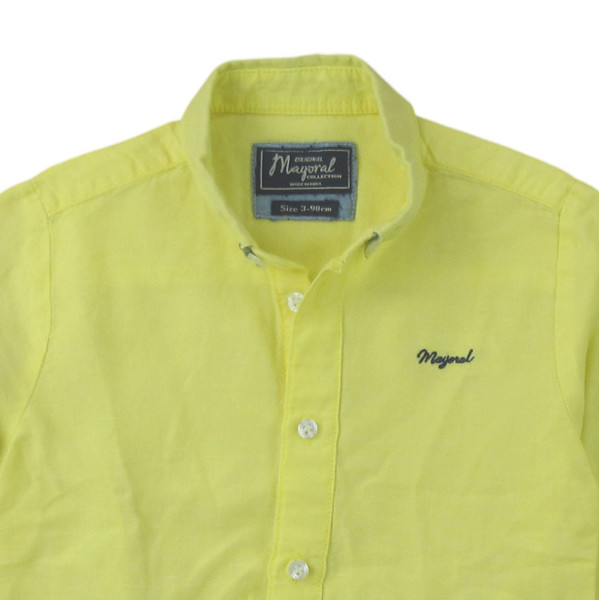 Chemise en lin convertible - MAYORAL - 3 ans (98) – Vêtement d’occasion bébé/enfant Mayoral – Les Ptits Potes