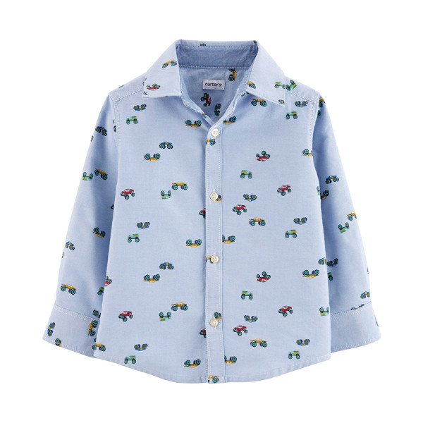 Overhemd met lange mouwen - Carter's - 2 jaar – Tweedehands baby- en kinderkleding van Carter's – Les Ptits Potes