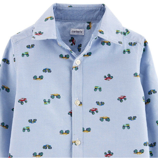 Overhemd met lange mouwen - Carter's - 2 jaar – Tweedehands baby- en kinderkleding van Carter's – Les Ptits Potes