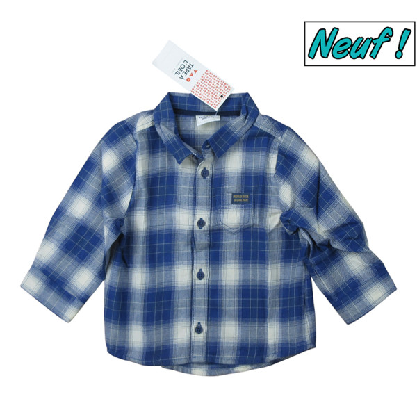 Overhemd met lange mouwen - Tape à l'Oeil - 12 maanden – Tweedehands baby- en kinderkleding van Tape à l'Oeil – Les Ptits Pot