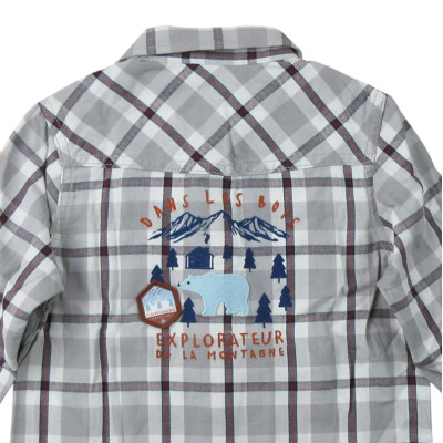 Overhemd met lange mouwen - Sergent Major - 98 cm (3 jaar) – Tweedehands baby- en kinderkleding van Sergent Major – Les Ptits