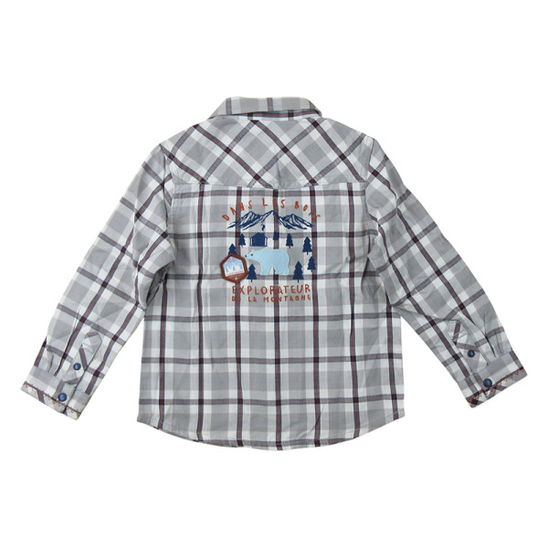 Overhemd met lange mouwen - Sergent Major - 98 cm (3 jaar) – Tweedehands baby- en kinderkleding van Sergent Major – Les Ptits