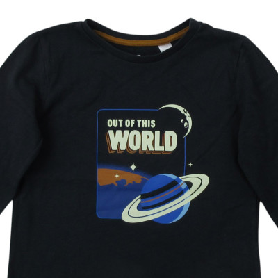 T-shirt met lange mouwen - Okaidi-Obaibi - 110 cm (5 jaar) – Tweedehands baby- en kinderkleding van Okaidi-Obaibi – Les Ptits