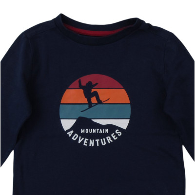 T-shirt met lange mouwen - Okaidi-Obaibi - 110 cm (5 jaar) – Tweedehands baby- en kinderkleding van Okaidi-Obaibi – Les Ptits