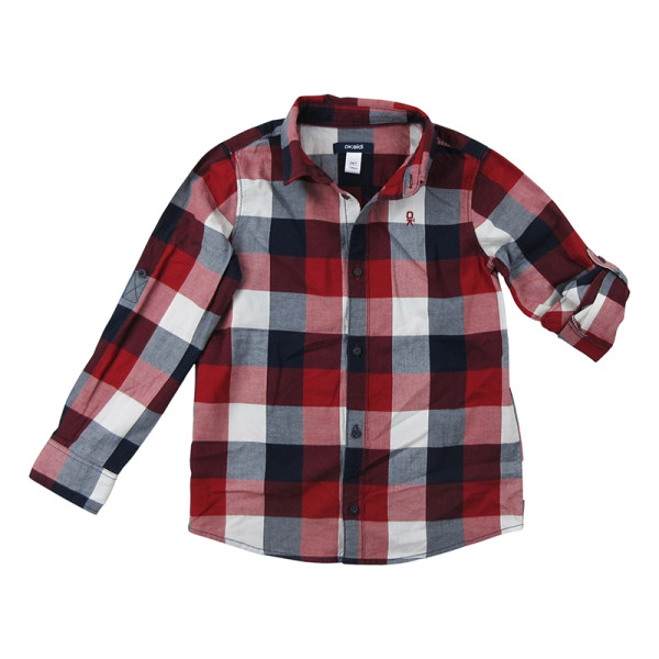 Overhemd met lange mouwen - Okaidi-Obaibi - 116 cm (6 jaar) – Tweedehands baby- en kinderkleding van Okaidi-Obaibi – Les Ptit