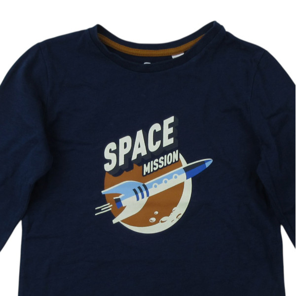 Langarmshirt - Okaidi-Obaibi - 110 cm (5 Jahre) – Secondhand-Babykleidung/-Kinderkleidung von Okaidi-Obaibi – Les Ptits Potes