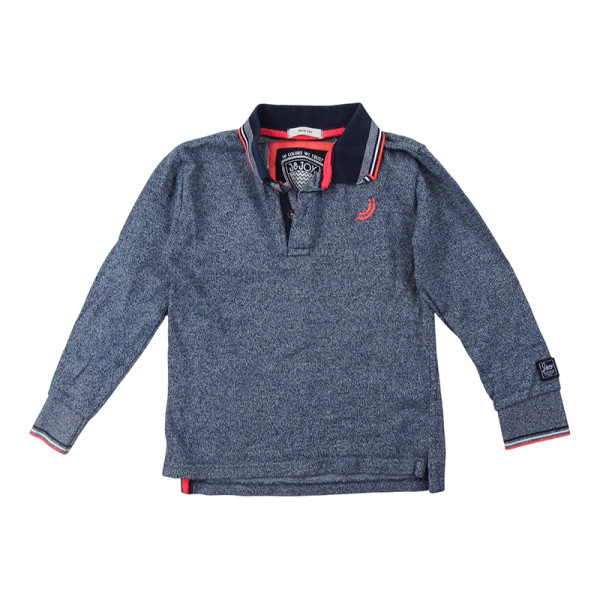 Polo met lange mouwen - J&Joy - 116 cm (6 jaar) – Tweedehands baby- en kinderkleding van J&Joy – Les Ptits Potes