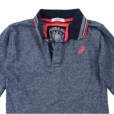 Polo met lange mouwen - J&Joy - 116 cm (6 jaar) – Tweedehands baby- en kinderkleding van J&Joy – Les Ptits Potes