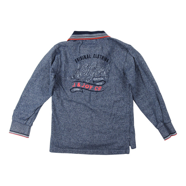 Polo met lange mouwen - J&Joy - 116 cm (6 jaar) – Tweedehands baby- en kinderkleding van J&Joy – Les Ptits Potes