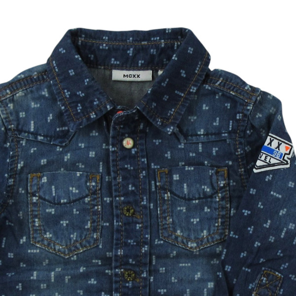 Overhemd met lange mouwen - Mexx - 12-18 maanden (86) – Tweedehands baby- en kinderkleding van Mexx – Les Ptits Potes