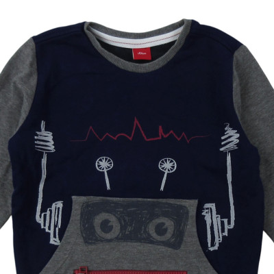Sweatshirt - s.Oliver - 6-7 Jahre 116-122 cm – Secondhand-Babykleidung/-Kinderkleidung von s.Oliver – Les Ptits Potes