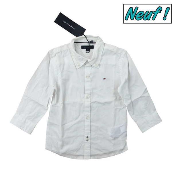 Hemd mit langen Ärmeln - Tommy Hilfiger - 80 cm (12 Monate) – Secondhand-Babykleidung/-Kinderkleidung von Tommy Hilfiger – Le