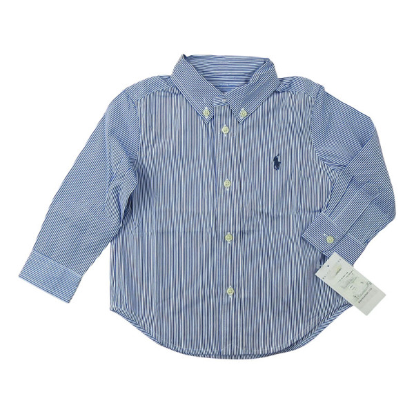 Hemd mit langen Ärmeln - Ralph Lauren - 18 Monate – Secondhand-Babykleidung/-Kinderkleidung von Ralph Lauren – Les Ptits Pote