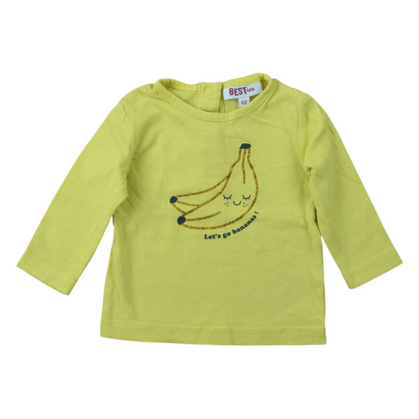 T-shirt met lange mouwen - Besties - 62 cm (3 maanden) – Tweedehands baby- en kinderkleding van Besties – Les Ptits Potes