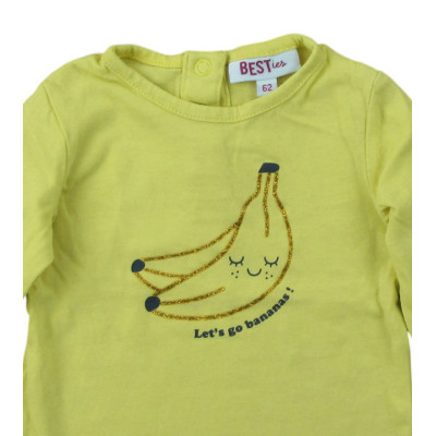 T-shirt met lange mouwen - Besties - 62 cm (3 maanden) – Tweedehands baby- en kinderkleding van Besties – Les Ptits Potes