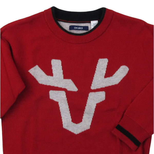 Pull - OKAÏDI - 6 ans (116) – Vêtement d’occasion bébé/enfant Okaidi-Obaibi – Les Ptits Potes