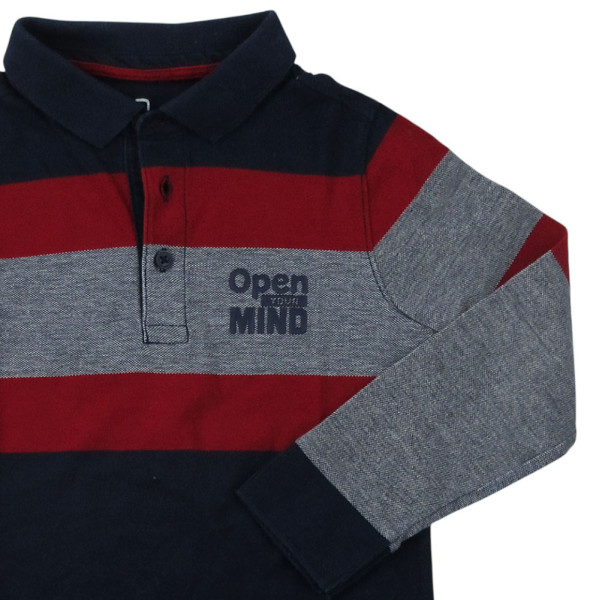 Polo met lange mouwen - Okaidi-Obaibi - 116 cm (6 jaar) – Tweedehands baby- en kinderkleding van Okaidi-Obaibi – Les Ptits Po