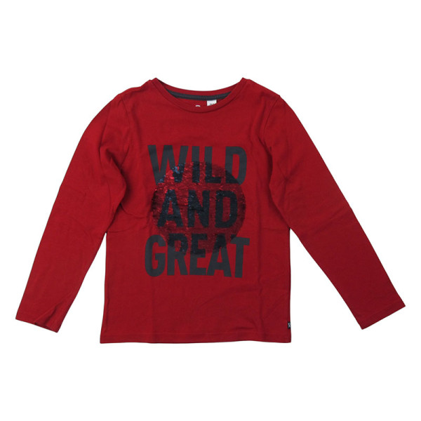 T-shirt met lange mouwen - Okaidi-Obaibi - 116 cm (6 jaar) – Tweedehands baby- en kinderkleding van Okaidi-Obaibi – Les Ptits