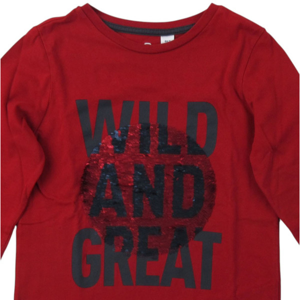 T-shirt met lange mouwen - Okaidi-Obaibi - 116 cm (6 jaar) – Tweedehands baby- en kinderkleding van Okaidi-Obaibi – Les Ptits