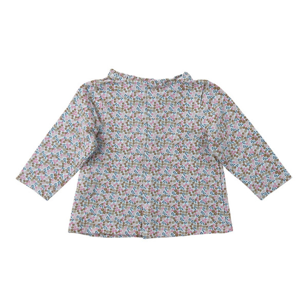 T-shirt met lange mouwen - Okaidi-Obaibi - 68 cm (6 maanden) – Tweedehands baby- en kinderkleding van Okaidi-Obaibi – Les Pti