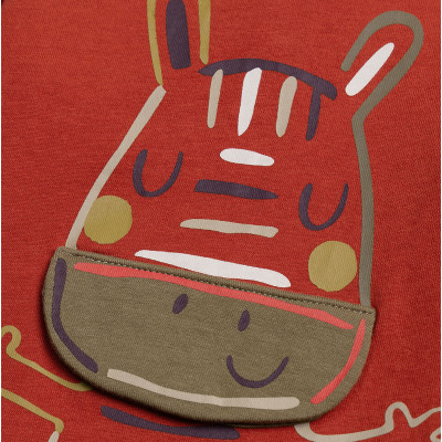 Langarmshirt - Dpam - 74 cm (12 Monate) – Secondhand-Babykleidung/-Kinderkleidung von Dpam – Les Ptits Potes