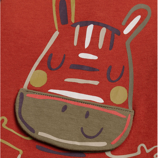 Langarmshirt - Dpam - 74 cm (12 Monate) – Secondhand-Babykleidung/-Kinderkleidung von Dpam – Les Ptits Potes