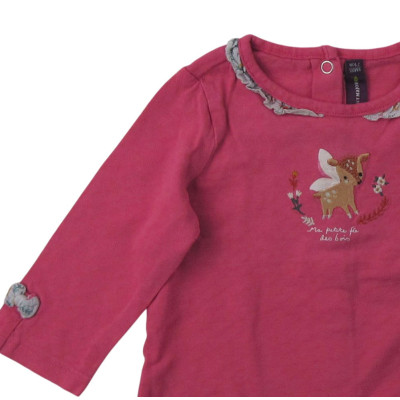 T-shirt met lange mouwen - Sergent Major - 71 cm (9 maanden) – Tweedehands baby- en kinderkleding van Sergent Major – Les Pti