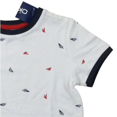 T-shirt met korte mouwen - Okaidi-Obaibi - 104 cm (4 jaar) – Tweedehands baby- en kinderkleding van Okaidi-Obaibi – Les Ptits