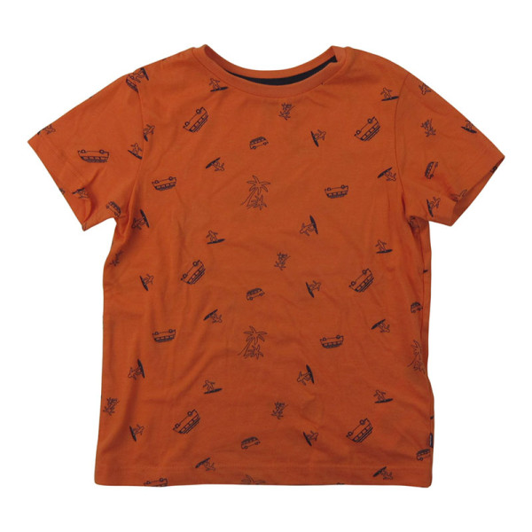 T-shirt met korte mouwen - Okaidi-Obaibi - 104 cm (4 jaar) – Tweedehands baby- en kinderkleding van Okaidi-Obaibi – Les Ptits