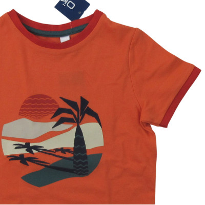 T-shirt met korte mouwen - Okaidi-Obaibi - 110 cm (5 jaar) – Tweedehands baby- en kinderkleding van Okaidi-Obaibi – Les Ptits