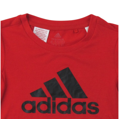 T-shirt met korte mouwen - Adidas - 4-5 jaar 110 cm – Tweedehands baby- en kinderkleding van Adidas – Les Ptits Potes