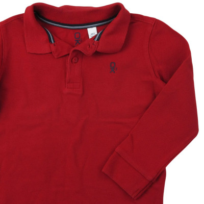 Polo met lange mouwen - Okaidi-Obaibi - 104 cm (4 jaar) – Tweedehands baby- en kinderkleding van Okaidi-Obaibi – Les Ptits Po