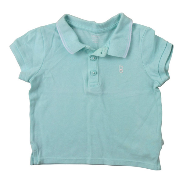 Kurzarmpoloshirt - Okaidi-Obaibi - 74 cm (12 Monate) – Secondhand-Babykleidung/-Kinderkleidung von Okaidi-Obaibi – Les Ptits 