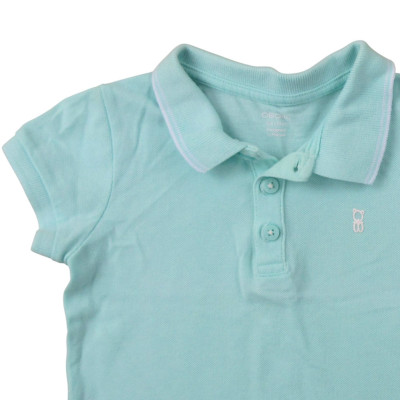 Kurzarmpoloshirt - Okaidi-Obaibi - 74 cm (12 Monate) – Secondhand-Babykleidung/-Kinderkleidung von Okaidi-Obaibi – Les Ptits 