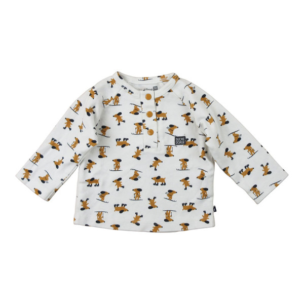 T-shirt met lange mouwen - Sucre d'Orge - 60 cm (3 maanden) – Tweedehands baby- en kinderkleding van Sucre d'Orge – Les Ptits