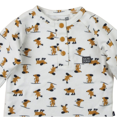 T-shirt met lange mouwen - Sucre d'Orge - 60 cm (3 maanden) – Tweedehands baby- en kinderkleding van Sucre d'Orge – Les Ptits