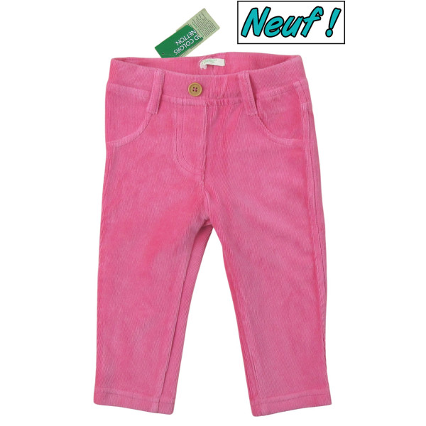 Broek - Benetton - 9-12 maanden 74 cm – Tweedehands baby- en kinderkleding van Benetton – Les Ptits Potes