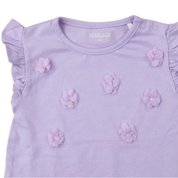 Kurzarmshirt - Staccato - 80 cm (12 Monate) – Secondhand-Babykleidung/-Kinderkleidung von Staccato – Les Ptits Potes