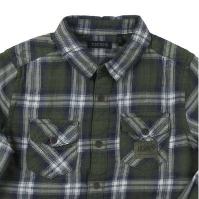 Hemd mit langen Ärmeln - IKKS - 104 cm (4 Jahre) – Secondhand-Babykleidung/-Kinderkleidung von IKKS – Les Ptits Potes