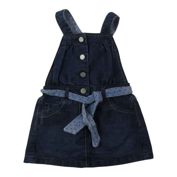 Robe en jean - OBAÏBI - 12 mois – Vêtement d’occasion bébé/enfant Okaidi-Obaibi – Les Ptits Potes