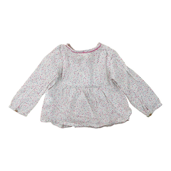 Blouse met lange mouwen - Zara - 12 maanden – Tweedehands baby- en kinderkleding van Zara – Les Ptits Potes