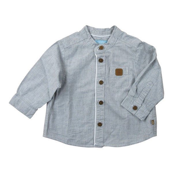 Overhemd met lange mouwen - Okaidi-Obaibi - 68 cm (6 maanden) – Tweedehands baby- en kinderkleding van Okaidi-Obaibi – Les Pt