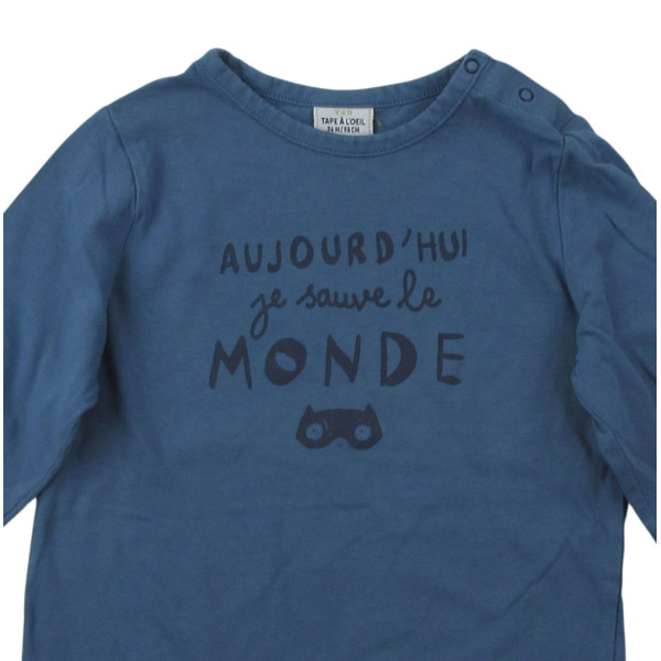 T-shirt met lange mouwen - Tape à l'Oeil - 98 cm (3 jaar) – Tweedehands baby- en kinderkleding van Tape à l'Oeil – Les Ptits 