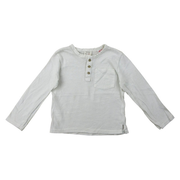 T-shirt met lange mouwen - Zara - 2-3 jaar 98 cm – Tweedehands baby- en kinderkleding van Zara – Les Ptits Potes