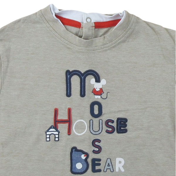 T-shirt met korte mouwen - Okaidi-Obaibi - 74 cm (12 maanden) – Tweedehands baby- en kinderkleding van Okaidi-Obaibi – Les Pt