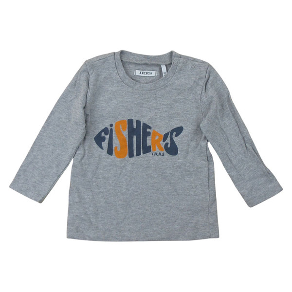 Langarmshirt - IKKS - 67 cm (6 Monate) – Secondhand-Babykleidung/-Kinderkleidung von IKKS – Les Ptits Potes