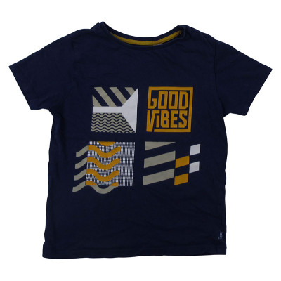 T-shirt met korte mouwen - Okaidi-Obaibi - 116 cm (6 jaar) – Tweedehands baby- en kinderkleding van Okaidi-Obaibi – Les Ptits