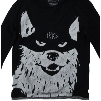 T-shirt met lange mouwen - IKKS - 102 cm (4 jaar) – Tweedehands baby- en kinderkleding van IKKS – Les Ptits Potes