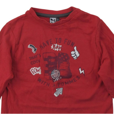 Langarmshirt - 3 pommes - 2-3 Jahre 98 cm – Secondhand-Babykleidung/-Kinderkleidung von 3 pommes – Les Ptits Potes