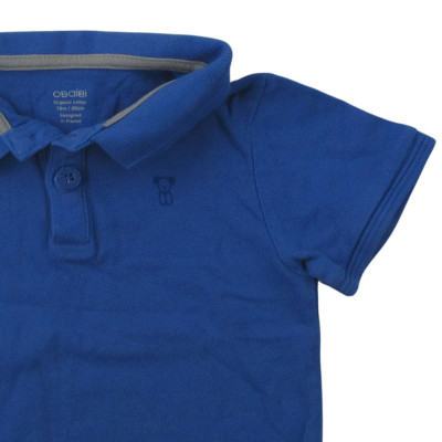 Kurzarmpoloshirt - Okaidi-Obaibi - 80 cm (18 Monate) – Secondhand-Babykleidung/-Kinderkleidung von Okaidi-Obaibi – Les Ptits 